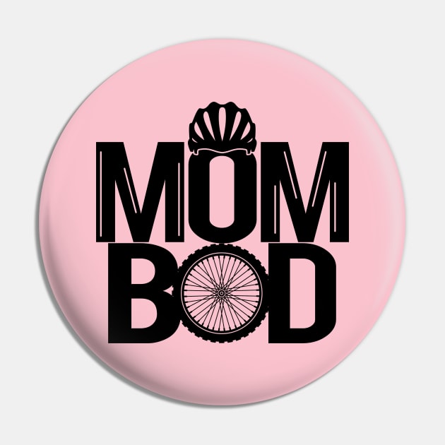 Cyclist Mom Bod Cycling Bicycle Mothers Best Mom Gift For Biking Moms Pin by IloveCycling