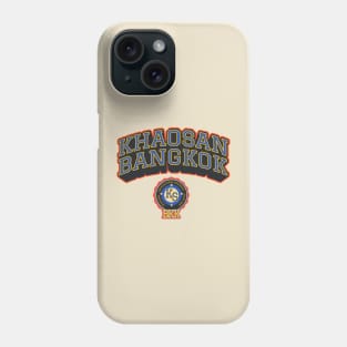 Khaosan Road Bangkok - Backpacker's Paradise College Shirt Style Phone Case