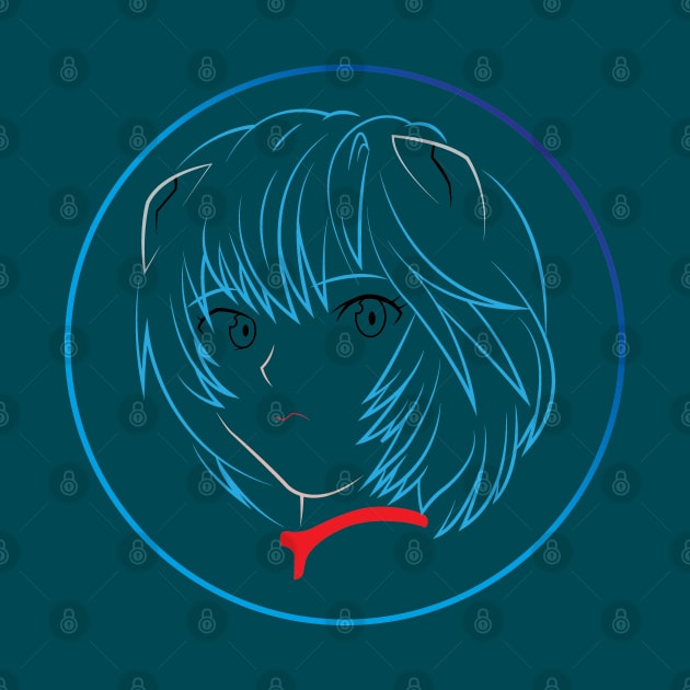 Rei Ayanami's Face - 02A by SanTees