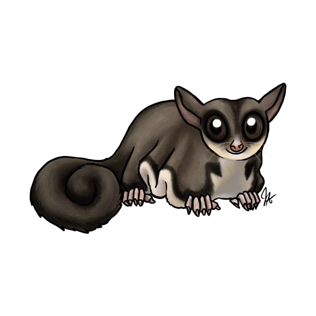 Mammal - Sugar Glider - Black Beauty by Jen's Dogs Custom Gifts and Designs