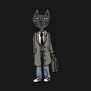 cat with a briefcase T-Shirt