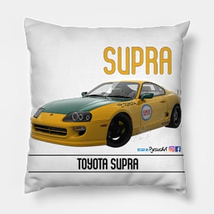 Supra Drift Classic Yellow Pillow