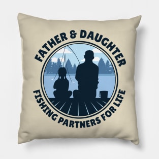 Father Daughter Fishing Pillow