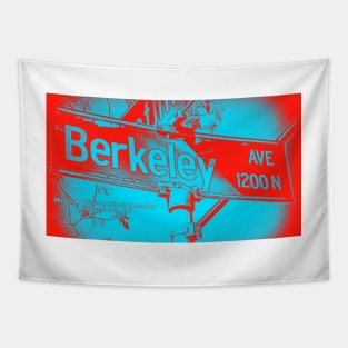 Berkeley Avenue, FRUIT PUNCH, Claremont, California by Mistah Wilson Tapestry