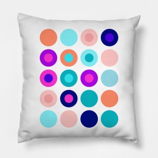 Big polka dots geometrical composition Pillow