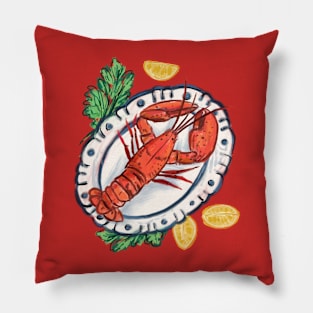 Lobster Dinner Pillow