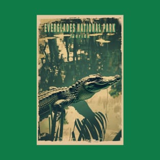 Everglades National Park Vintage Travel  Poster T-Shirt