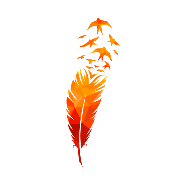 Bird feather illustration by Razym
