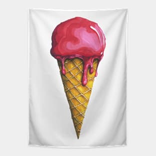 Strawberry Ice-cream Cone Tapestry