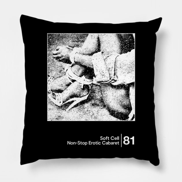 Soft Cell - Non-Stop Erotic Cabaret / Minimalist Graphic Artwork Design Pillow by saudade