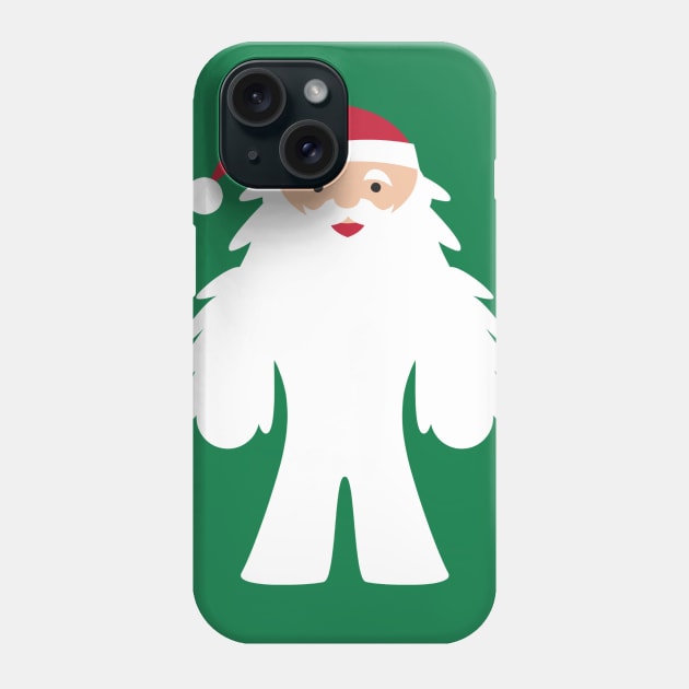 Funny Yeti Santa Claus Phone Case by MedleyDesigns67