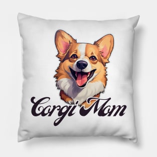 Corgi Mom T-Shirt - Dog Lover Gift, Pet Parent Apparel Pillow