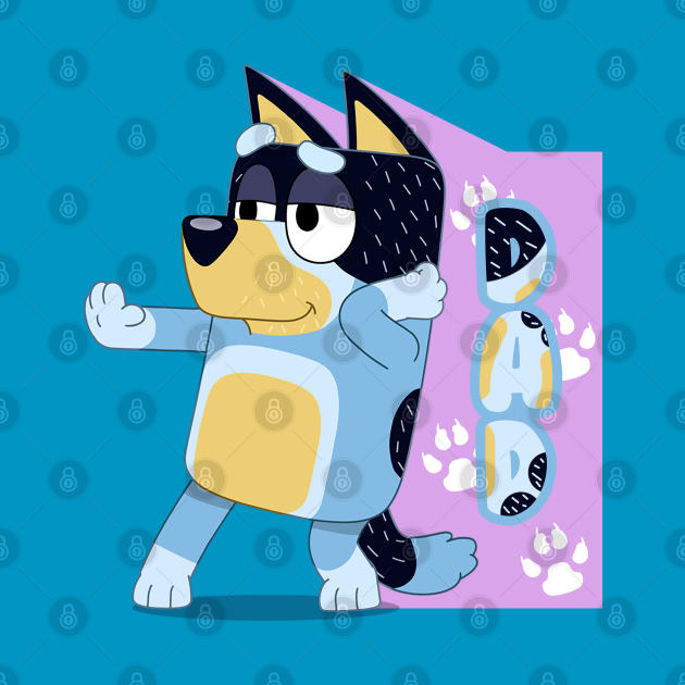 Bluey Dad Bluey TShirt TeePublic