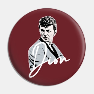 Dion - Retro Nostalgia Graphic Design Pin