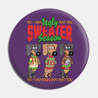 Funny Cute Ugly Christmas Sweaters Pin