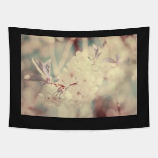 White Cherry Plum flowers Tapestry