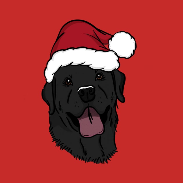 Black Lab Santa Claus by rmcbuckeye