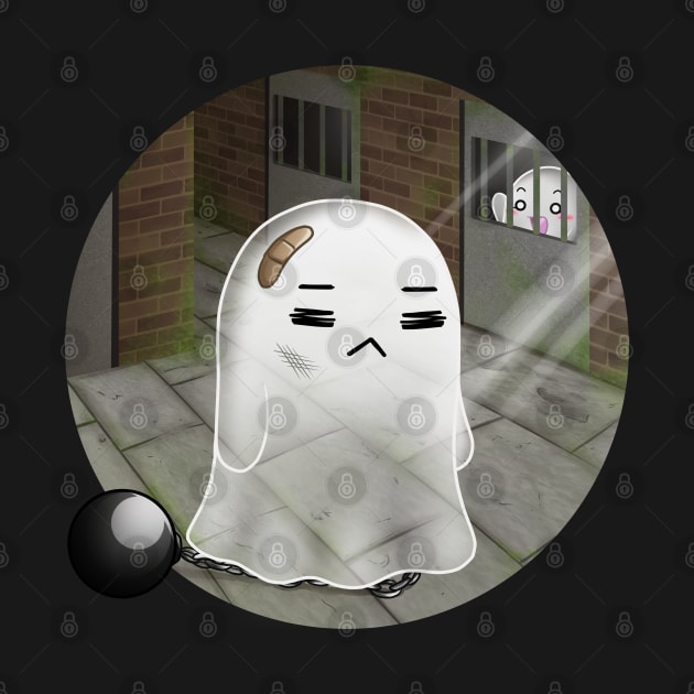 Kawaii Ghosts - A poor ghost go inside the prision by Chiisa