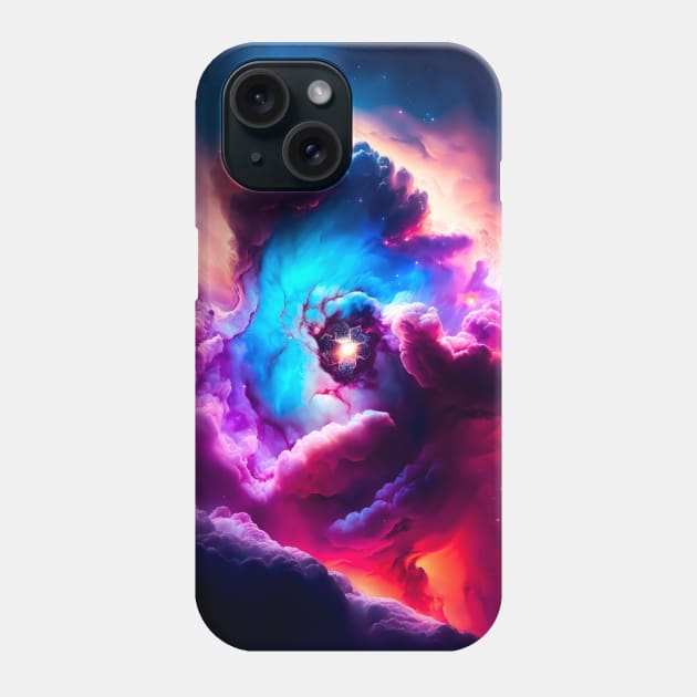 Mystical Universe: Chaotic Beauty Phone Case by James Garcia