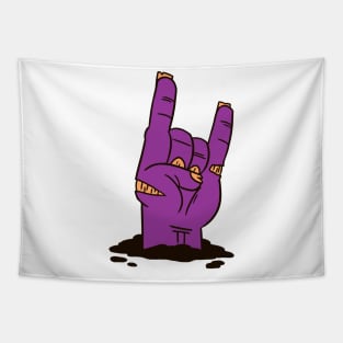 Peace and Love Cartoone Zombie Hand Tapestry