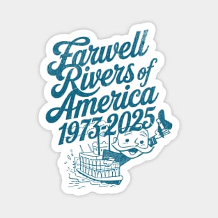 Farwell Rivers of America 1973-2025 Vintage Distressed Design Magnet
