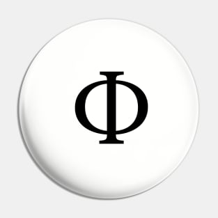 Phi Greek Letter Pin