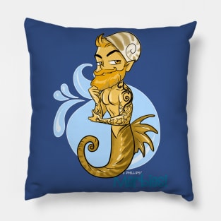 Gold Hipster Merbie Pillow