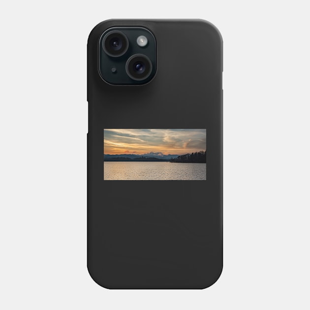 Panoramic Windermere Sunset Phone Case by Reg-K-Atkinson