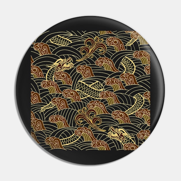 beautiful dragon pattern with ocean waves Pin by gurvindersohi3