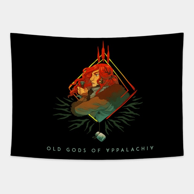 The Witch Queen in Profile Tapestry by Old Gods of Appalachia