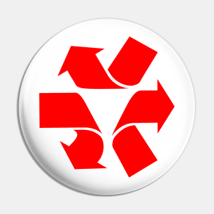 Unrecycle Symbol Pin