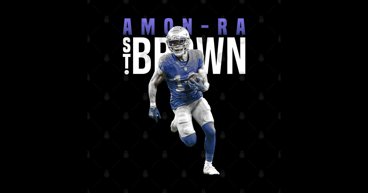 Amon-Ra St. Brown - Amon Ra St Brown Detroit Lions - Sticker | TeePublic