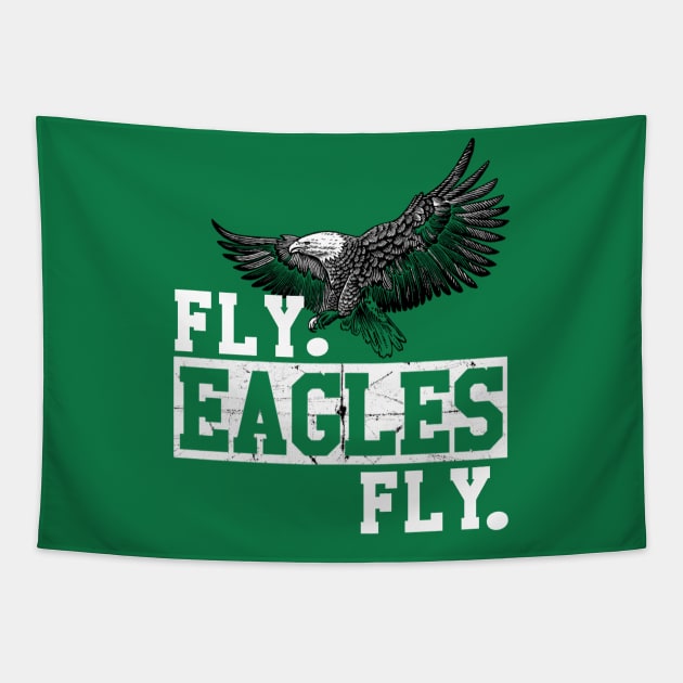 Bleed Green Philadelphia Eagles Football Fly Eagles Fly Tee