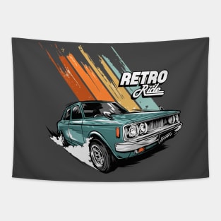 Japanese Retro Ride Graphic Tapestry