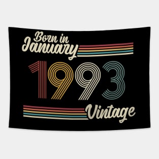 Vintage Born in January 1993 Tapestry