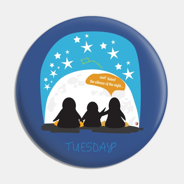 The silence of the night – Wear Penguins on Tuesday Pin by fraga-ro