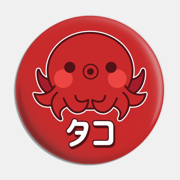 Kawaii Octopus (Tako) Pin by Kappacino Creations