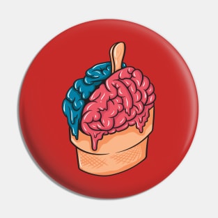 ice-cream brain illustration Pin