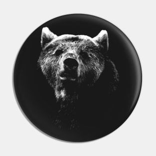 bear black shirt Pin