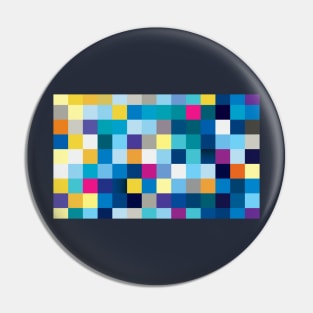 Colorful pixelated pattern squares Pin