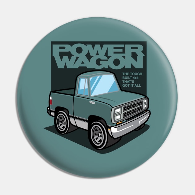 Teal Frost Metallic - Power Wagon (1980 - White-Based) Pin by jepegdesign