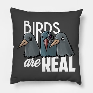 Birds Are Real - White Pillow