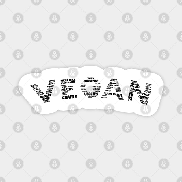 Vegan Magnet by MZeeDesigns