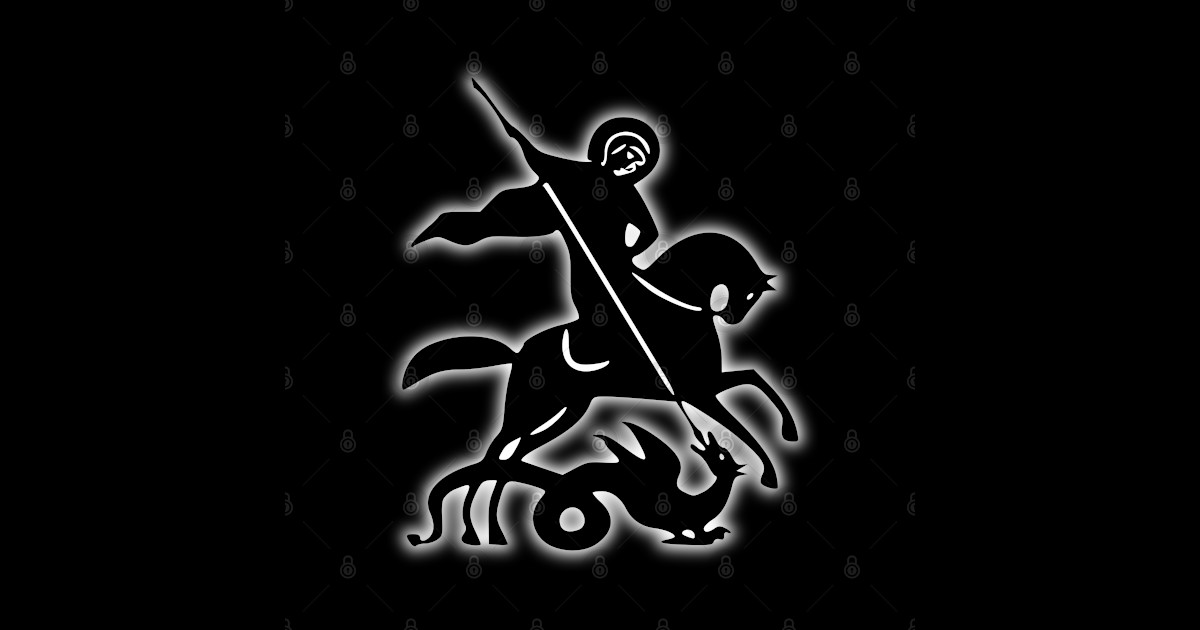 Saint George and the Dragon - Saint Georges - Sticker | TeePublic