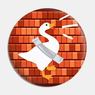 Untitled Duck Taped Goose Pin