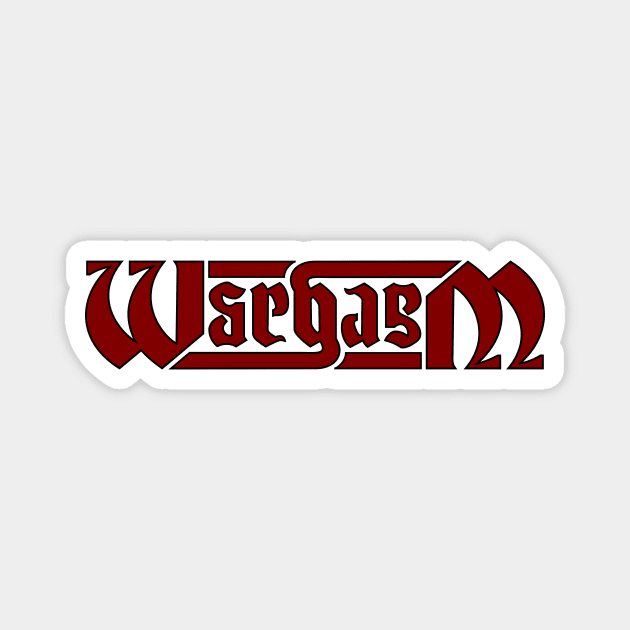 Billly Strings Wargasm Ambigram Magnet by R U Kind Design