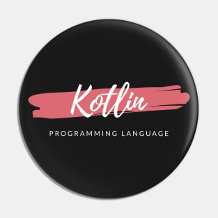 Kotlin Programming Language Paint Smear Pin