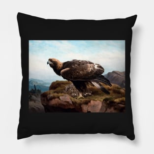 Aquila chrysaetos by Ferdinand von Wright Pillow