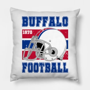 Buffalo Retro Football Pillow