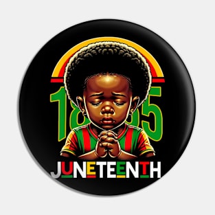 Kids Juneteenth Prince 1865 Black History Month Toddler Boy Pin